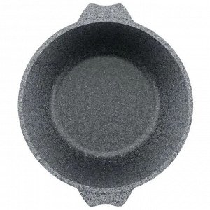 Кастрюля алюминий, антипригарное покрытие, 4 л, с крышкой, крышка стекло, Мечта, Premium grey, 44901, серая