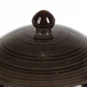 Горшок керамика, 0.8 л, Графит, Y4-9034