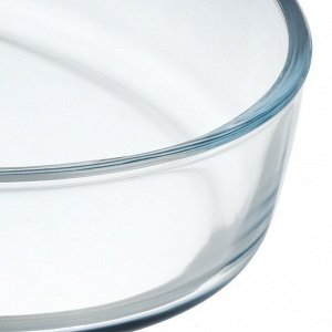 Форма для запекания стекло, 24.5х34.8х6.5 см, 3.2 л, овальная, без ручек, Горница, Ф0320