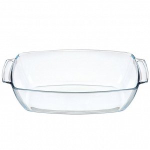 Форма для запекания стекло, 23.3х38х9 см, 4.42 л, прямоугольная, Borcam, 590046