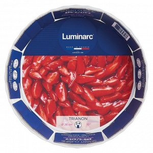 Форма для запекания стеклокерамика, 26х26 см, круглая, Luminarc, Smart Cuisine Trianon, P4021/Q4014