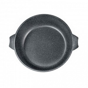 Жаровня алюминий, d32 см, 6 л, антипригарное покрытие, Мечта, Гранит, 36701, с крышкой