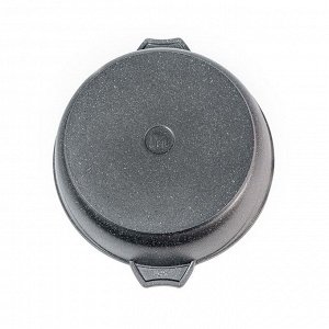 Жаровня алюминий, d32 см, 6 л, антипригарное покрытие, Мечта, Гранит, 36701, с крышкой