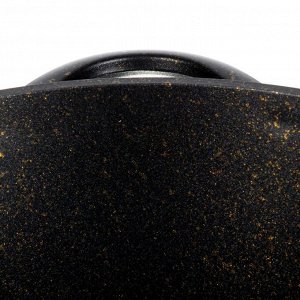 Кастрюля алюминий, антипригарное покрытие, 4 л, крышка стекло, Гурман, Eclipse, ГМк403ЭКИ, индукция