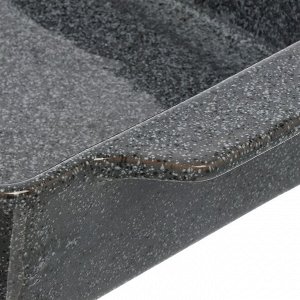Форма для запекания керамика, 24х38х7 см, прямоугольная, Stone, ABS016