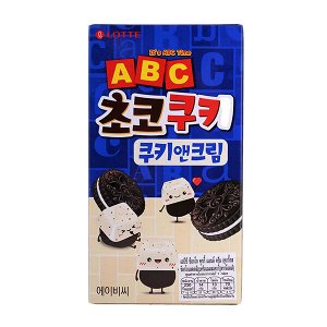 Печенье-сэндвич ABC Choco Cookie & Cream 43г Лотте