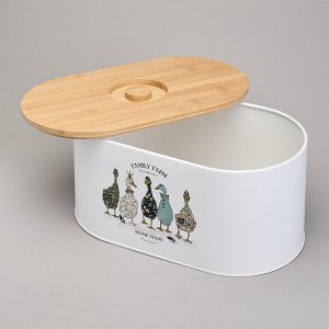 Хлебница "Family Farm" 34x19,5x16 см - Практичное решение для хранения хлеба, 1 шт.
