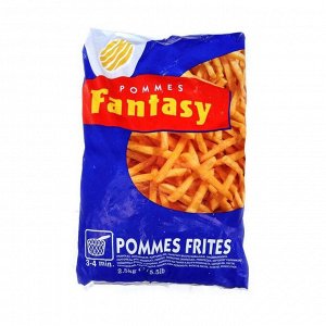 Картофель-фри 10 мм Fantasy, обжаренный, замороженный, Farm Frites, 2,5кг