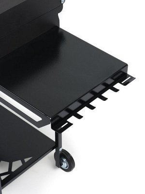 Мангал GrilMe MAX, 35x115x83 см, сталь 2 мм, термометр, 2 полки, колёса