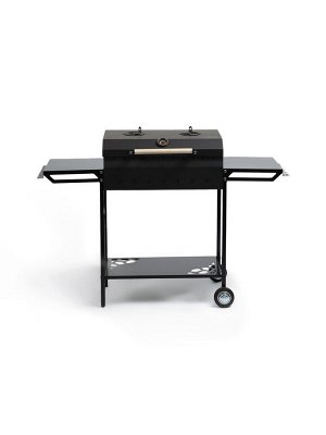 Мангал GrilMe MAX, 35x115x83 см, сталь 2 мм, термометр, 2 полки, колёса