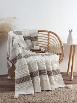 Плед «Этель» ромб с таффтингом, 125x150 см