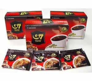 Растворимый кофе -  Trung Nguyen G7 Pure Black, 15 пакетиков по 2 г