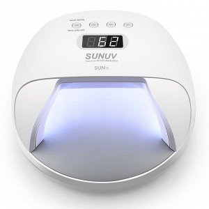 SUNUV Лампа для маникюра UV/LED 7, 24/48 Вт, белый