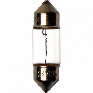 Лампа Koito Festoon (SV8.5, T10x31), 24В, 10Вт, арт. 2354 (стоимость за упаковку 10 шт)