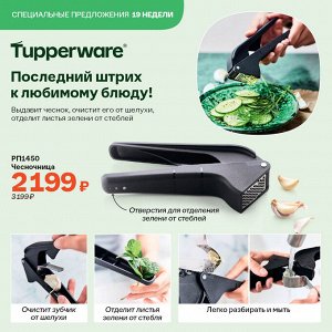 Чесночница Стандартная цена 3 199 руб.
Очищает и измельчает чеснок.

Преимущества:
- Лёгкая и компактная
- Для зубчиков чеснока любого размера
- Легко разбирается и моется. Достаточно отогнуть металли