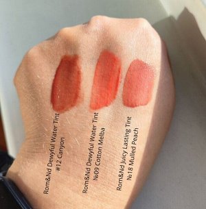 Глянцевый увлажняющий тинт для губ Rom&Nd Dewyful Water Tint