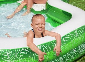 Бассейн детский Bestway 54336 - 2,31м*2,31м*51см, Зеленый, шт