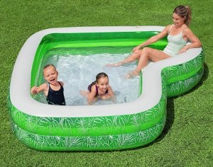 Бассейн детский Bestway 54336 - 2,31м*2,31м*51см, Зеленый, шт