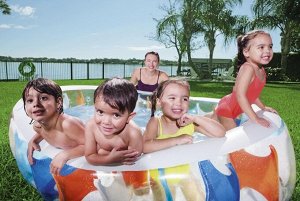 Бассейн детский Bestway 54066 - 2,29м*1,52м*51см, Цветной, шт