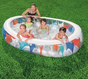Бассейн детский Bestway 54066 - 2,29м*1,52м*51см, Цветной, шт