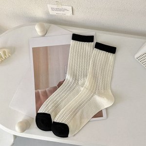 Носки высокие, женские, нейлон
