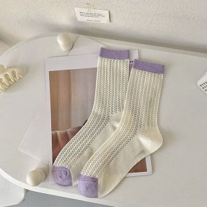 Носки высокие, женские, нейлон