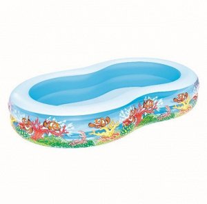 Бассейн детский Bestway 54118 - 2.62м*1,57м*46см, Подводный мир, шт