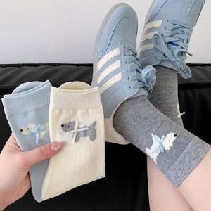 Носки высокие, женские, хлопок