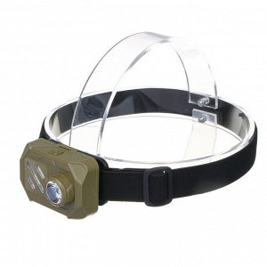 ЕРМАК Фонарь налобный, SMD LED, 3 режима, 3хААА, 67х51х40 мм, пластик, красный свет