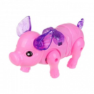 ИГРОЛЕНД Игрушка интерактивная, поросенок, звук, свет, 3хAA, PP, ABS, 22х5х22 см