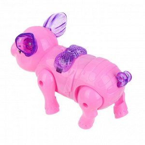 ИГРОЛЕНД Игрушка интерактивная, поросенок, звук, свет, 3хAA, PP, ABS, 22х5х22 см