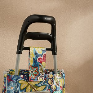 VETTA Тележка + сумка, до 30кг, 36x26x95см, 32л, 600D полиэстер, колеса ЭВА d16см