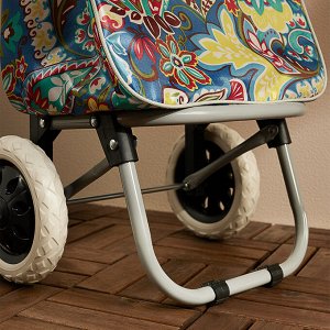 VETTA Тележка + сумка, до 30кг, 36x26x95см, 32л, 600D полиэстер, колеса ЭВА d16см