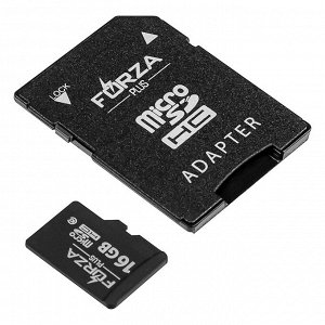 FORZA Карта с адаптером, SMART, Micro SD, 16Гб, 10класс