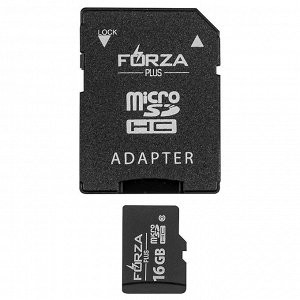 FORZA Карта с адаптером, SMART, Micro SD, 16Гб, 10класс