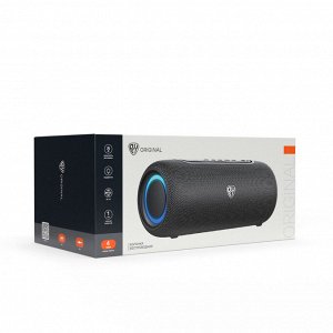 BY Колонка беспроводная EchoTube 8Вт, 2000мАч, BT5.3, USB, AUX, тканевый корпус, черный