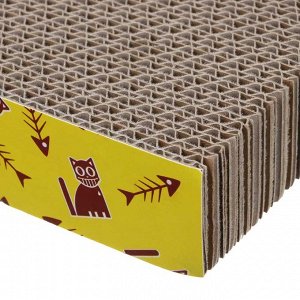 VETTA Когтеточка для кошек, с кошачьей мятой, крафт, 44.5х19.5х4 см