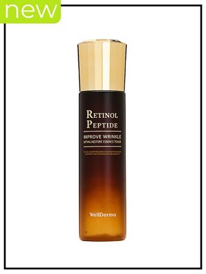 WellDerma Тонер лифтинг для лица антивозрастной с ретинолом и пептидами Toner Essence Retinol Peptide Lifting Restore, 150 мл