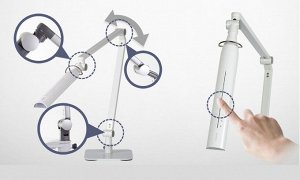 Профессиональный светодиодный светильник на струбцине Diasonic DL-120PH (белый)