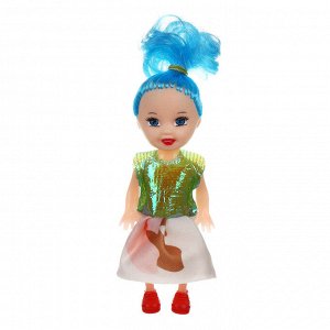 ИГРОЛЕНД Кукла с очками, PVC, PP, ABS, 10,5х4х14 см, 2 диз.