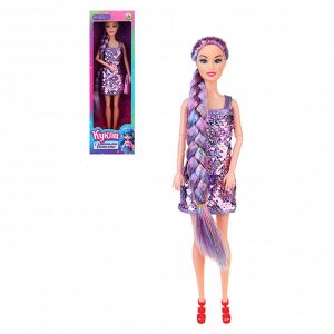 ИГРОЛЕНД Кукла с длинными волосами, PP, PVC, 10х5х32,5 см, 4 диз.