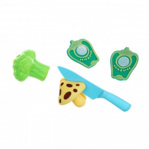 ИГРОЛЕНД Продукты на подставке "Вкусняшки", с аксессуарами в пакете, PP, PVC,21х26 см, 3 диз
