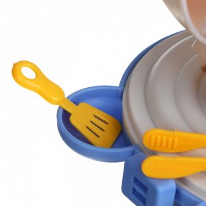 ИГРОЛЕНД Набор игровой, кухня в чемоданчике, PP, 9,6х7,5х13 см 2 диз.
