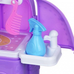 ИГРОЛЕНД Питомец в чемодане с акс., котенок, PP, ABS, 10,6х6,5х15 см, 2 диз.
