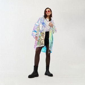 INBLOOM Дождевик женский 90х62см голография, 140мкм, EVA