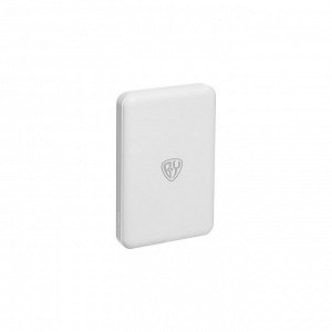 BY Аккумулятор мобильный, 5000 мАч, беспр.зарядка 15W, MAG, 1xUSB-A, 1xUSB-C, 20W, пластик, белый