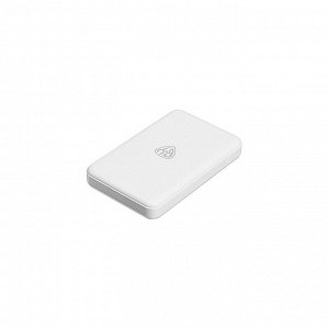BY Аккумулятор мобильный, 5000 мАч, беспр.зарядка 15W, MAG, 1xUSB-A, 1xUSB-C, 20W, пластик, белый