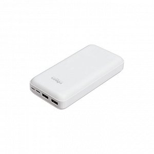 FORZA Аккумулятор мобильный, 20000 мАч, 2xUSB-A, 1xUSB-C, 1xMicro-USB, 10W, 2A, пластик, белый