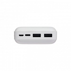 FORZA Аккумулятор мобильный, 20000 мАч, 2xUSB-A, 1xUSB-C, 1xMicro-USB, 10W, 2A, пластик, белый