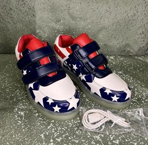 Кроссовки детские, подсветка USB